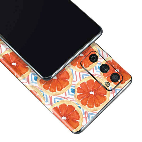 Bouffants and Broken Hearts Citrus Geo Galaxy S20 Fan Edition Skin